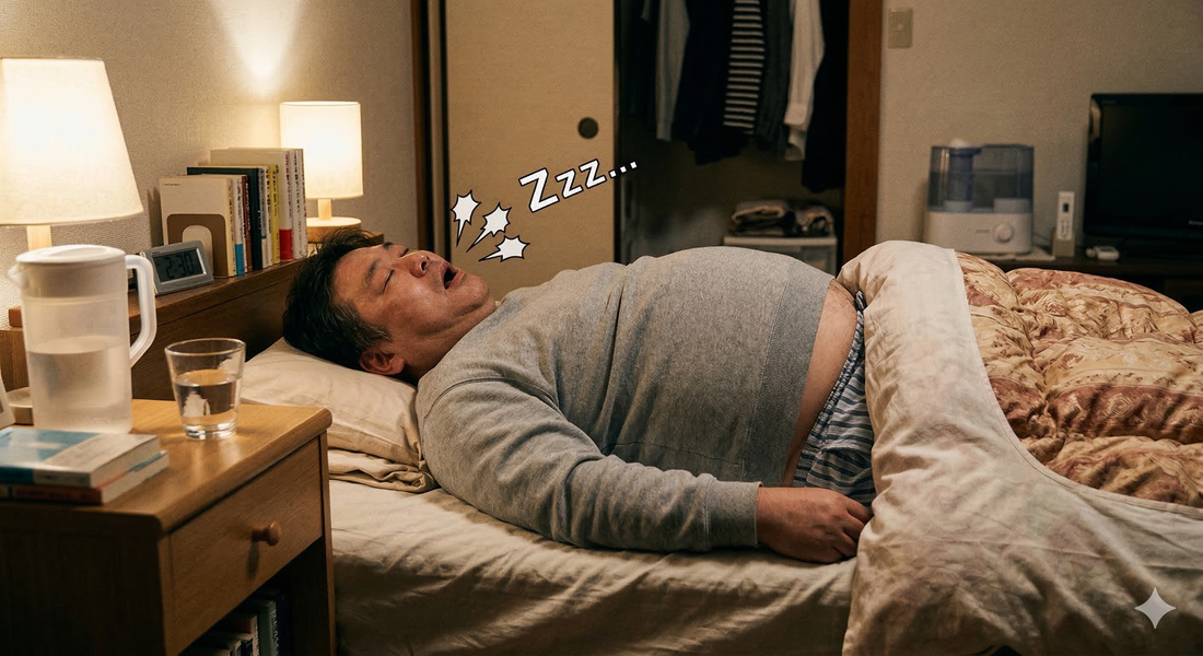 睡眠時無呼吸の説明を受ける患者