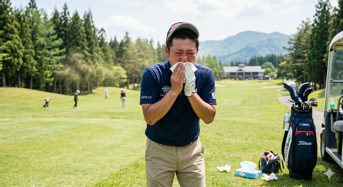 花粉症の相談をする患者と医師