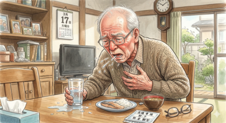 嚥下内視鏡検査のイメージイラスト